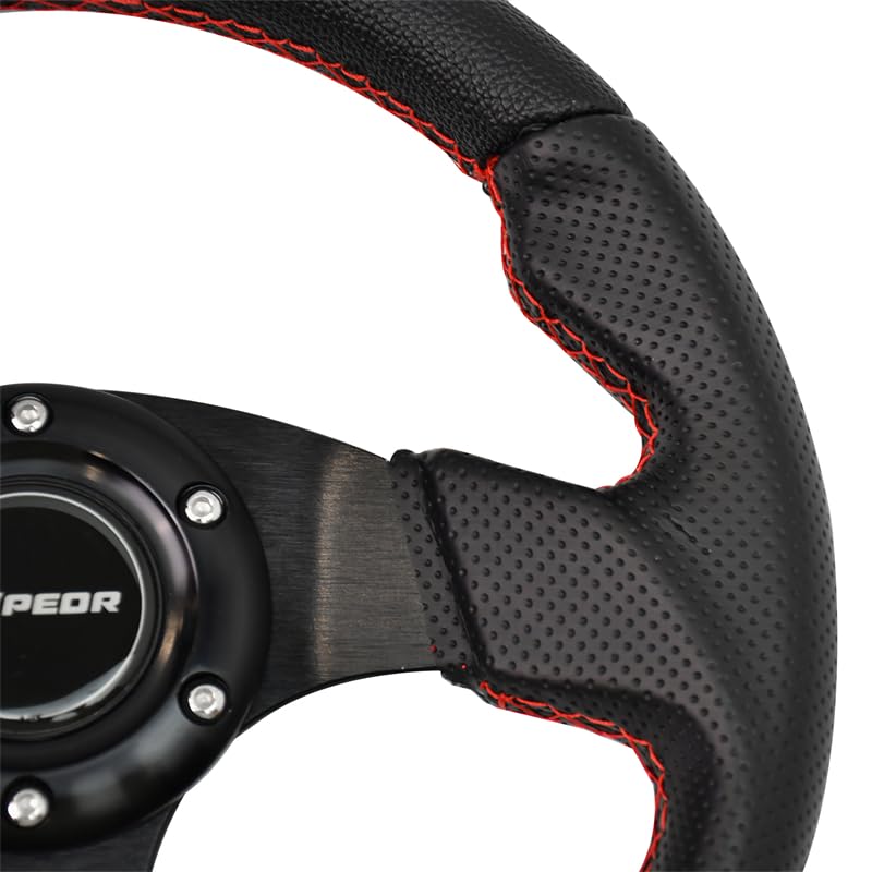 Amazon | Tiypeor スエーシングステアリング 280mm・カーボン調・軽量